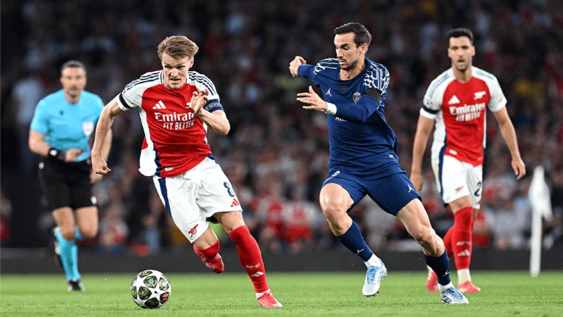 PSG gặp khó trước hàng phòng ngự chắc chắn của Arsenal
